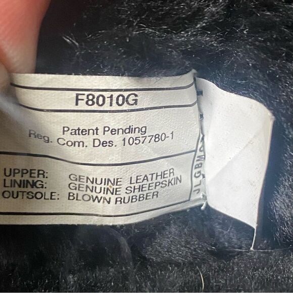 Ugg Black Mongolian Sheepskin Short Cuff Fluffy Mama Boots Size 6 - Picture 4 of 14